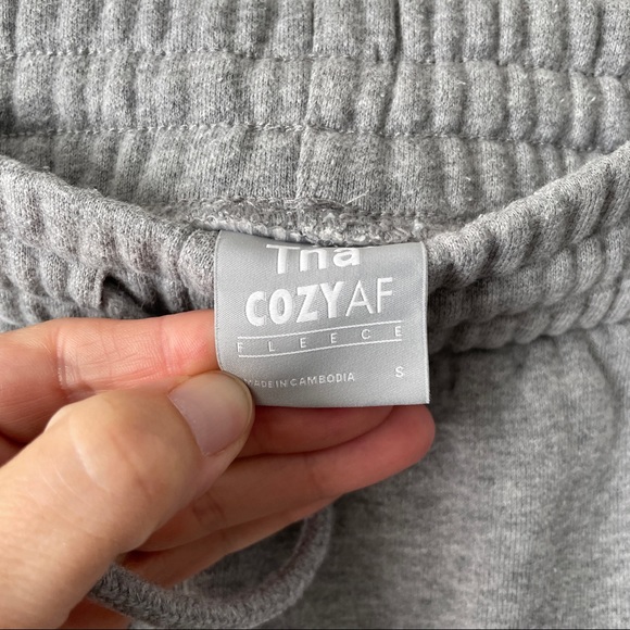 Aritzia TNA Cozy AF Grey Sweatpants Womens Small - Picture 5 of 5